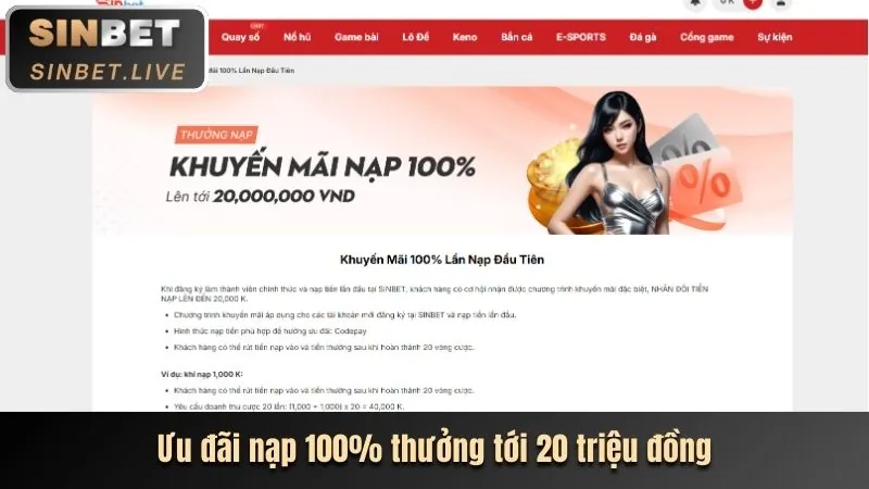 Ưu đãi chào mừng cho slot game